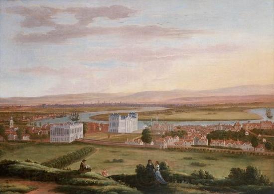Hendrick Danckerts A View of Greenwich and the Queen s House from the South-East by Hendrick Danckerts Norge oil painting art